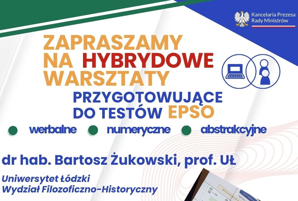 Warsztaty przygotowujące do testów EPSO - 12 grudnia 2024 r.