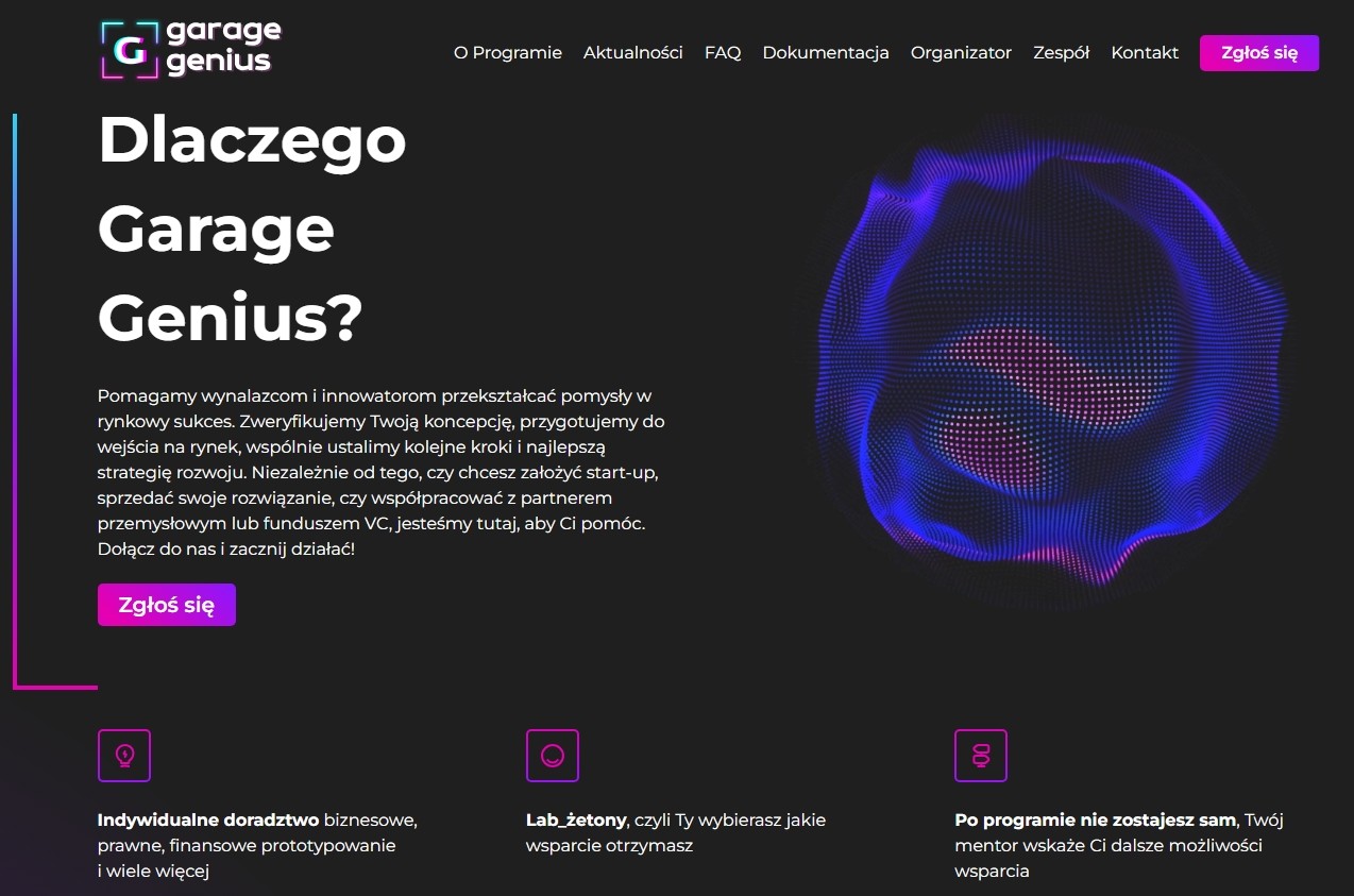 Garage Genius VII edycja - bezpłatny program dla studentów